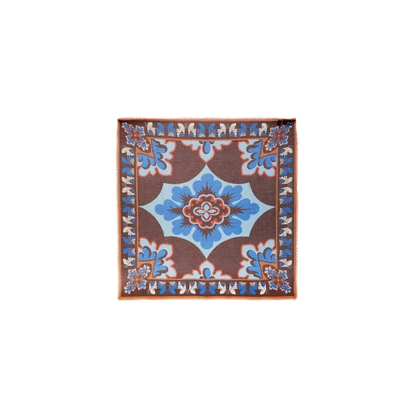 La DoubleJ Foulard 140 in Palazzo Light Blue at Luxury Shoes 