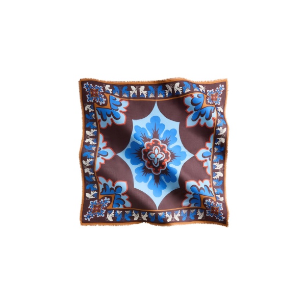 La DoubleJ Foulard 140 in Palazzo Light Blue at Luxury Shoes 