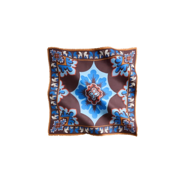 La DoubleJ Foulard 140 in Palazzo Light Blue at Luxury Shoes 