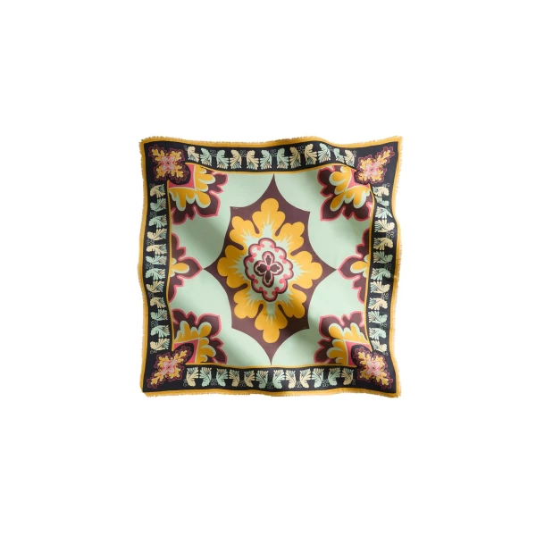 La DoubleJ Foulard 140 in Palazzo Yellow at Luxury Shoes 