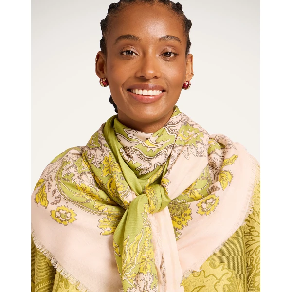 La DoubleJ Foulard 140 in Swathe Pink at Luxury Shoes 