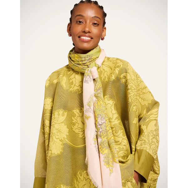 La DoubleJ Foulard 140 in Swathe Pink at Luxury Shoes 