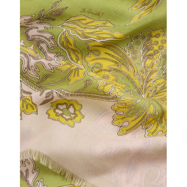 La DoubleJ Foulard 140 in Swathe Pink at Luxury Shoes 