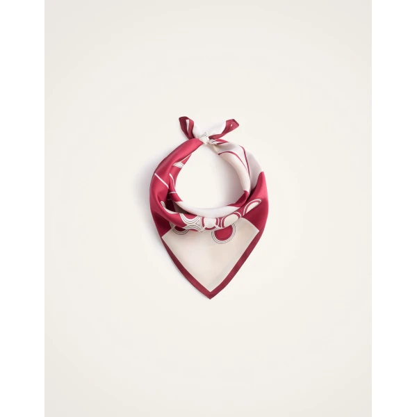 La DoubleJ Foulard 45 in Eclipse Burgundy at Luxury Shoes 