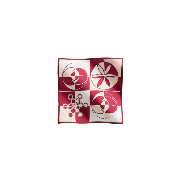 La DoubleJ Foulard 45 in Eclipse Burgundy at Luxury Shoes 