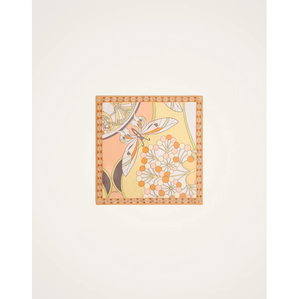La DoubleJ Foulard 45 in Florette Pale Pink at Luxury Shoes 