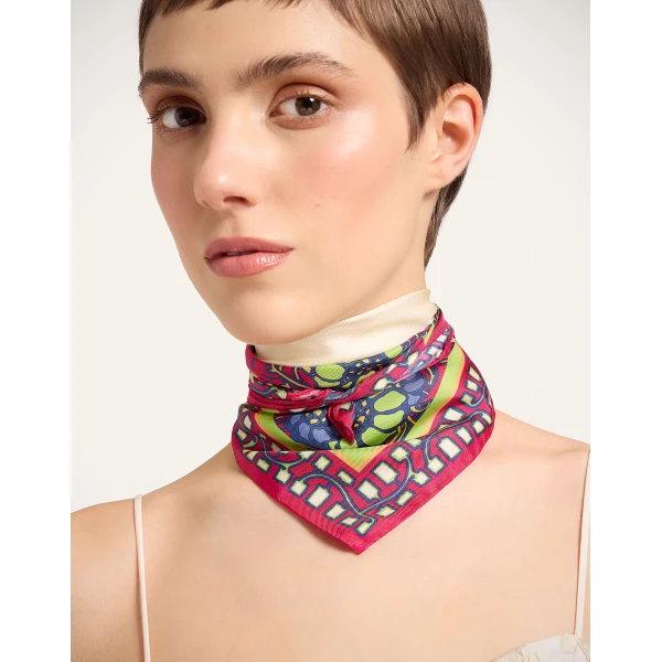 La DoubleJ Foulard 45 in Lemuria Pink at Luxury Shoes 