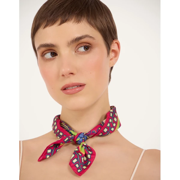 La DoubleJ Foulard 45 in Lemuria Pink at Luxury Shoes 