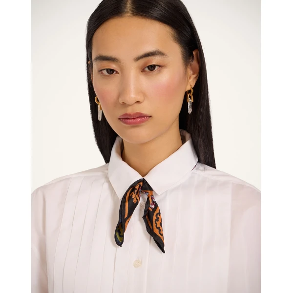 La DoubleJ Foulard 45 in Mariposa Celeste at Luxury Shoes 