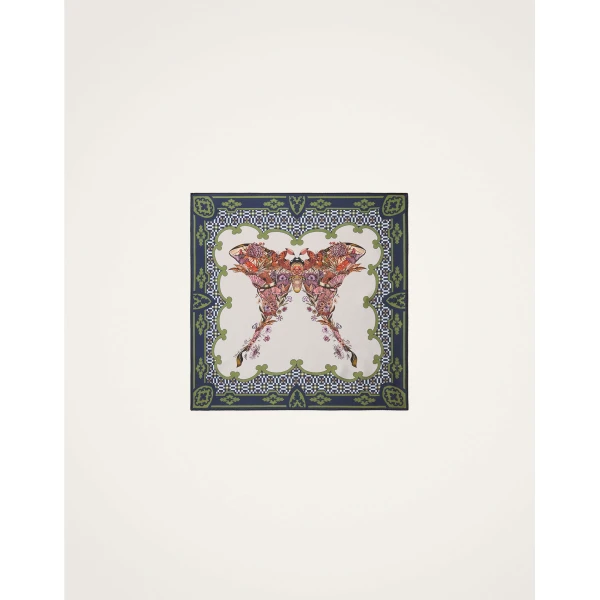 La DoubleJ Foulard 45 in Mariposa Celeste at Luxury Shoes 