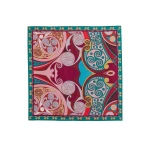 La DoubleJ Foulard 90 in Alchemy Dark Red at Luxury Shoes 