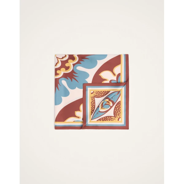 La DoubleJ Foulard 90 in Palazzo Chocolate at Luxury Shoes 