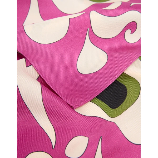 La DoubleJ Foulard 90 in Phoenix Pink at Luxury Shoes 