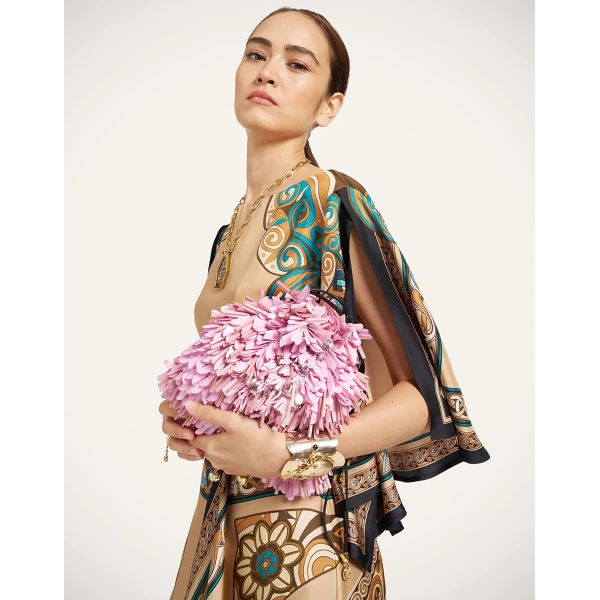 La DoubleJ Foulard Dress in Kells Camel at Luxury Shoes 