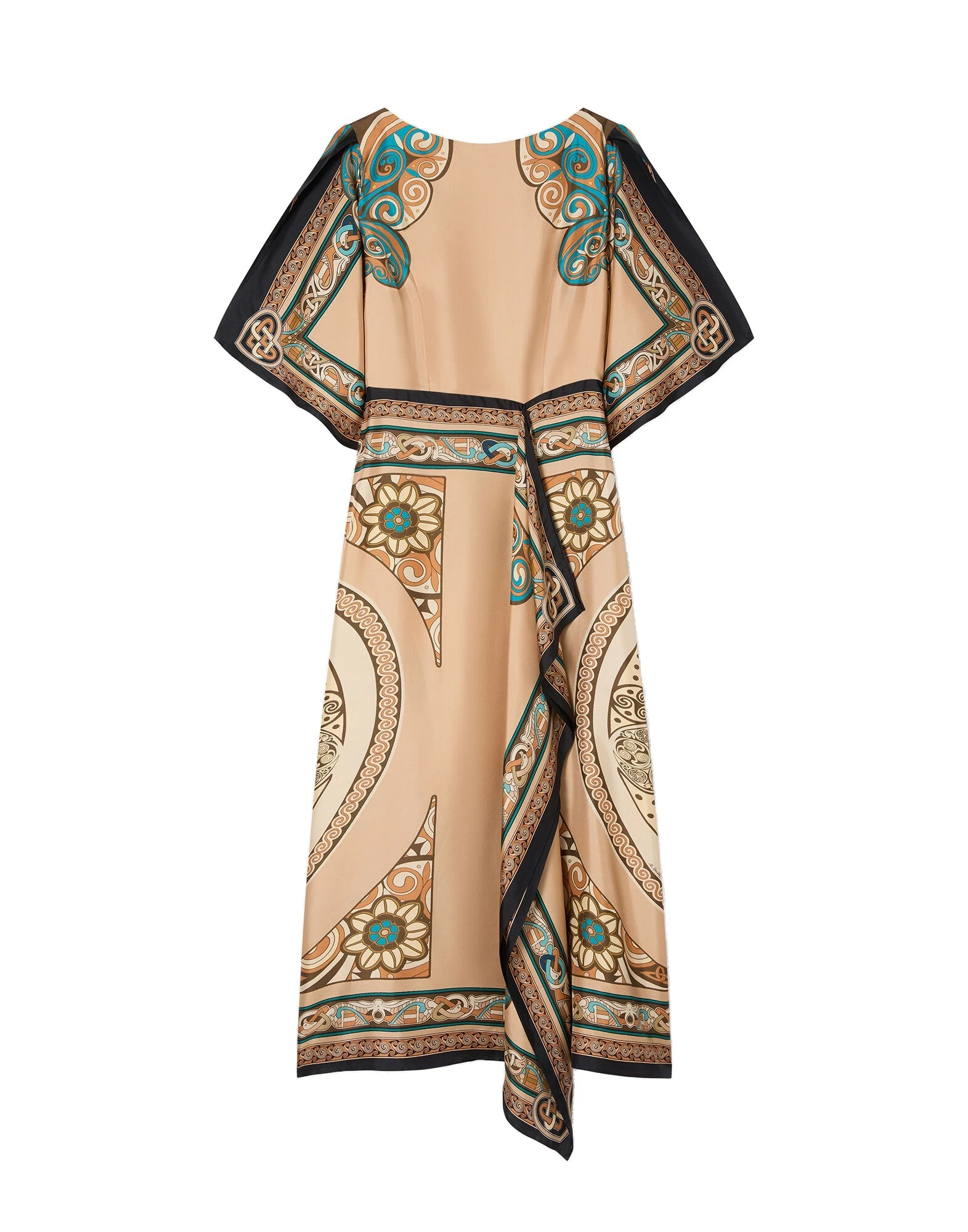 La DoubleJ Foulard Dress in Kells Camel at Luxury Shoes La DoubleJ Foulard Dress in Kells Camel at Luxury Shoes