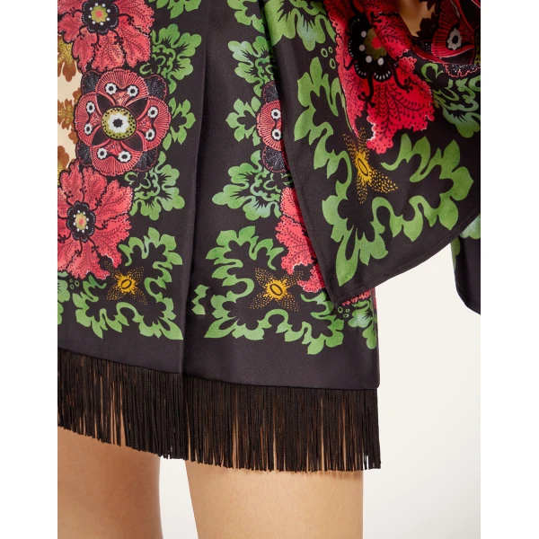 La DoubleJ Foulard Mini Skirt in Bounty Red, view 6