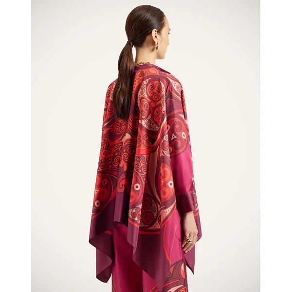 La DoubleJ Foulard Shirt in Alchemy Dark Red at Luxury Shoes 