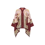 La DoubleJ Foulard Shirt in Kells Swirl Burgundy at Luxury Shoes 