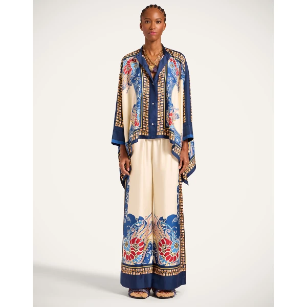 La DoubleJ Foulard Shirt in Lemuria Blue, view 5