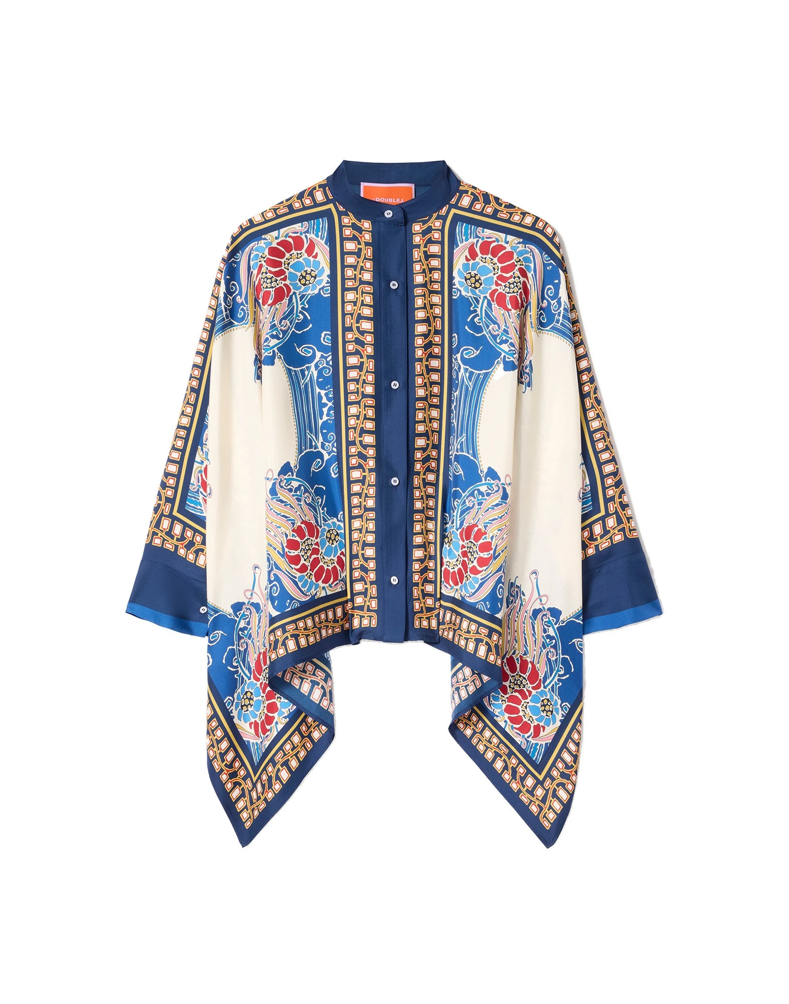 La DoubleJ Foulard Shirt in Lemuria Blue La DoubleJ Foulard Shirt in Lemuria Blue