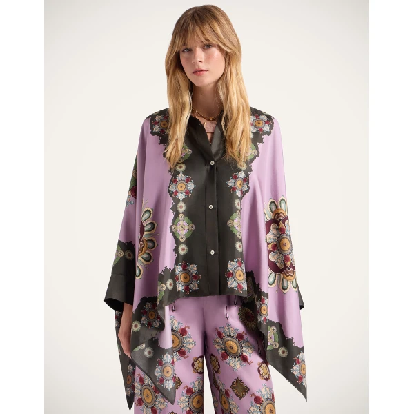 La DoubleJ Foulard Shirt in Nucleus Dusty Pink at Luxury Shoes 