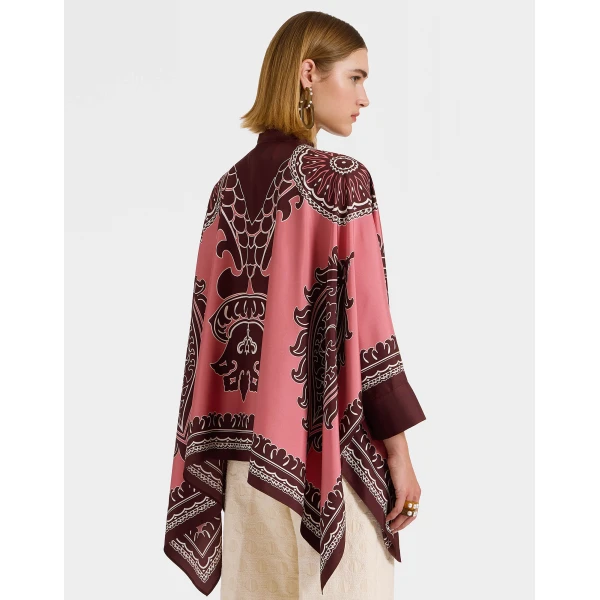 La DoubleJ Foulard Shirt in Oltrarno Pink, view 3