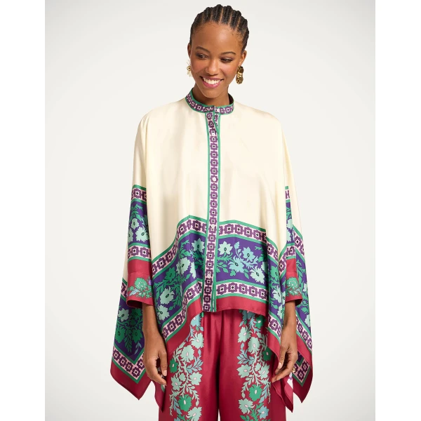 La DoubleJ Foulard Shirt in Regalia Red, view 2