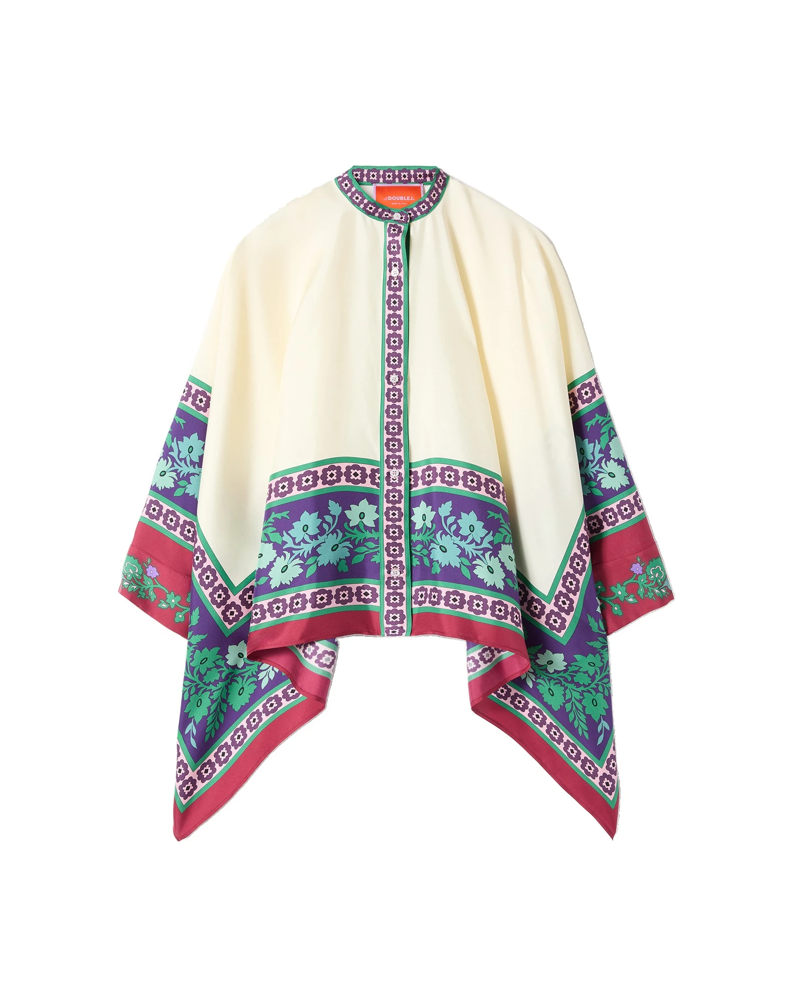 La DoubleJ Foulard Shirt in Regalia Red La DoubleJ Foulard Shirt in Regalia Red