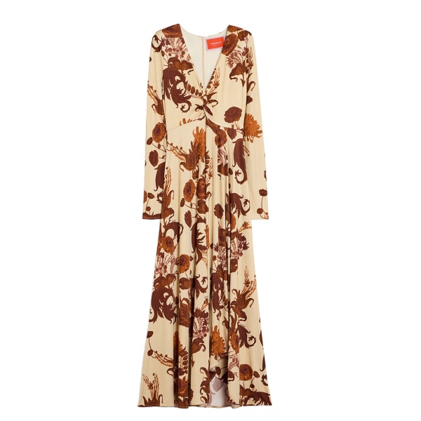 La DoubleJ Foxy Dress in Coven Buttercream at Luxury Shoes 