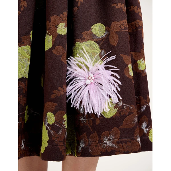 La DoubleJ Gala Skirt in Devon Brown at Luxury Shoes 