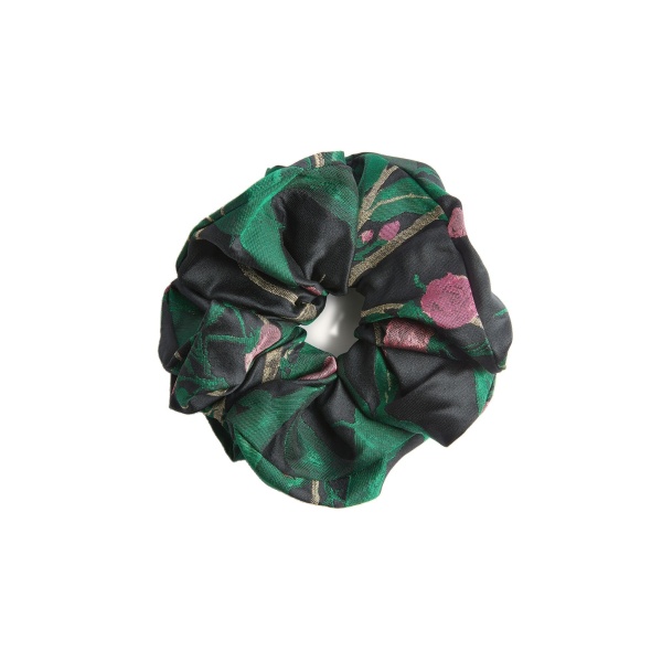 La DoubleJ Giga Scrunchie in Bamboo Black at Luxury Shoes 