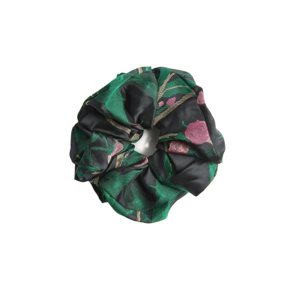 La DoubleJ Giga Scrunchie in Bamboo Black at Luxury Shoes 