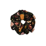 La DoubleJ Giga Scrunchie in Botticelli Black at Luxury Shoes 