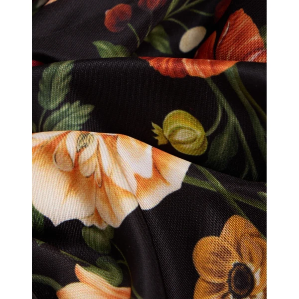 La DoubleJ Giga Scrunchie in Botticelli Black at Luxury Shoes 