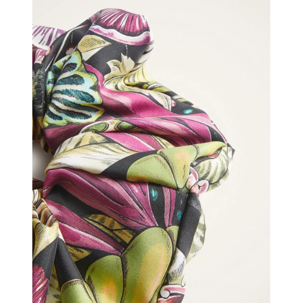 La DoubleJ Giga Scrunchie in Fun-Gi Green at Luxury Shoes 
