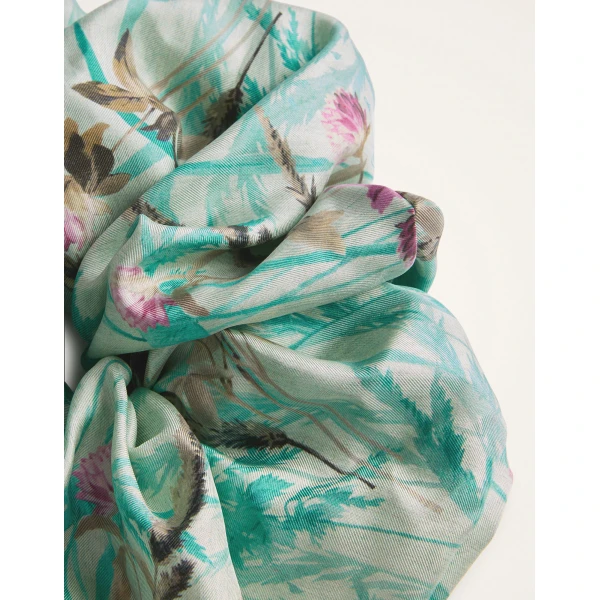 La DoubleJ Giga Scrunchie in Heath Mint at Luxury Shoes 