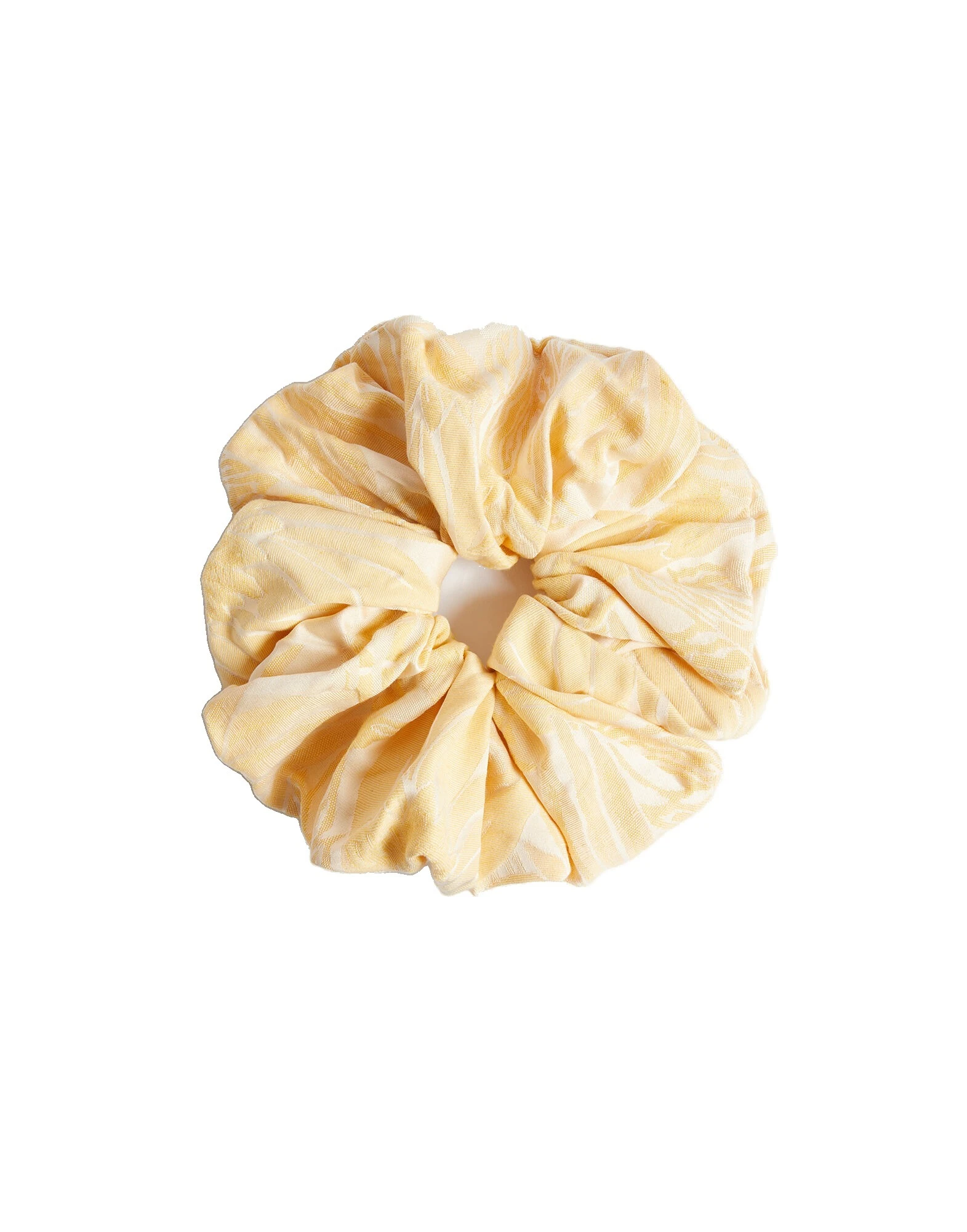 La DoubleJ Giga Scrunchie in Iris Yellow at Luxury Shoes La DoubleJ Giga Scrunchie in Iris Yellow at Luxury Shoes