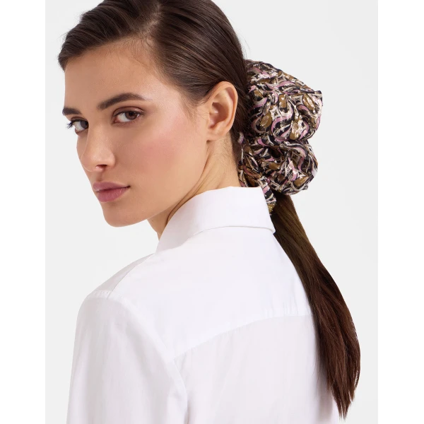 La DoubleJ Giga Scrunchie in Jive Pink at Luxury Shoes 