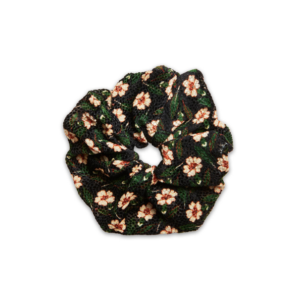 La DoubleJ Giga Scrunchie in Mayfair Black at Luxury Shoes 