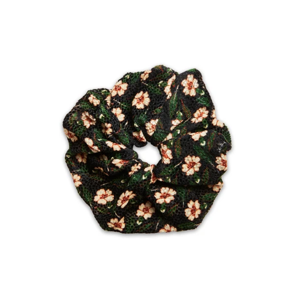 La DoubleJ Giga Scrunchie in Mayfair Black at Luxury Shoes 