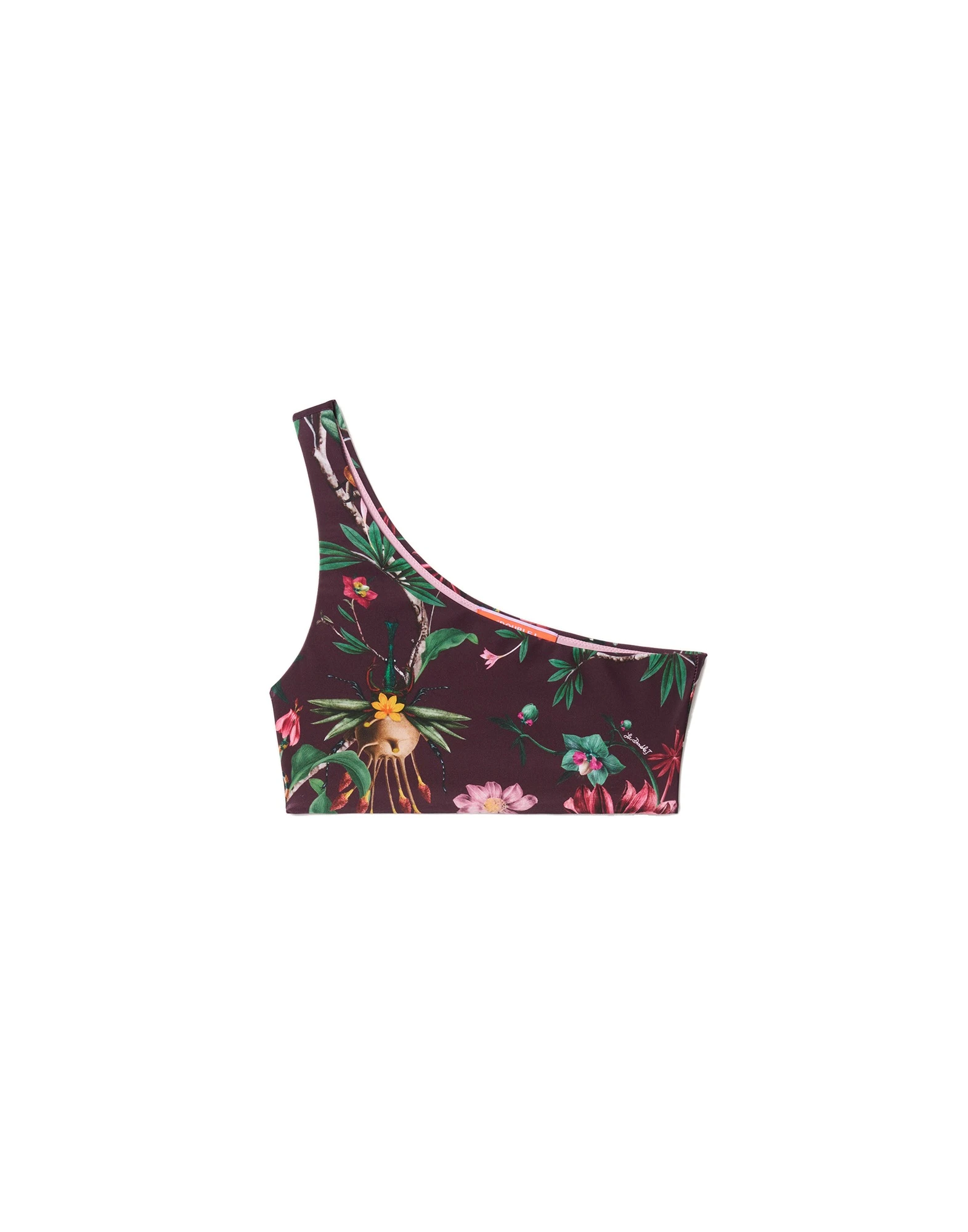 La DoubleJ Goddess Bikini Top in Zooflora Mini Burgundy La DoubleJ Goddess Bikini Top in Zooflora Mini Burgundy