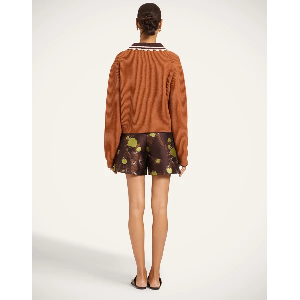 La DoubleJ Good Butt Shorts in Devon Brown at Luxury Shoes 