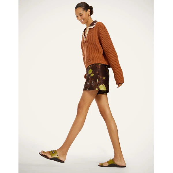 La DoubleJ Good Butt Shorts in Devon Brown at Luxury Shoes 
