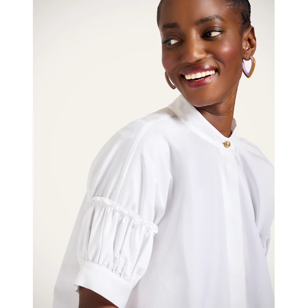 La DoubleJ Grace Shirt in White, view 6