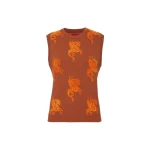 La DoubleJ Gryphos Gilet in Brown Knit