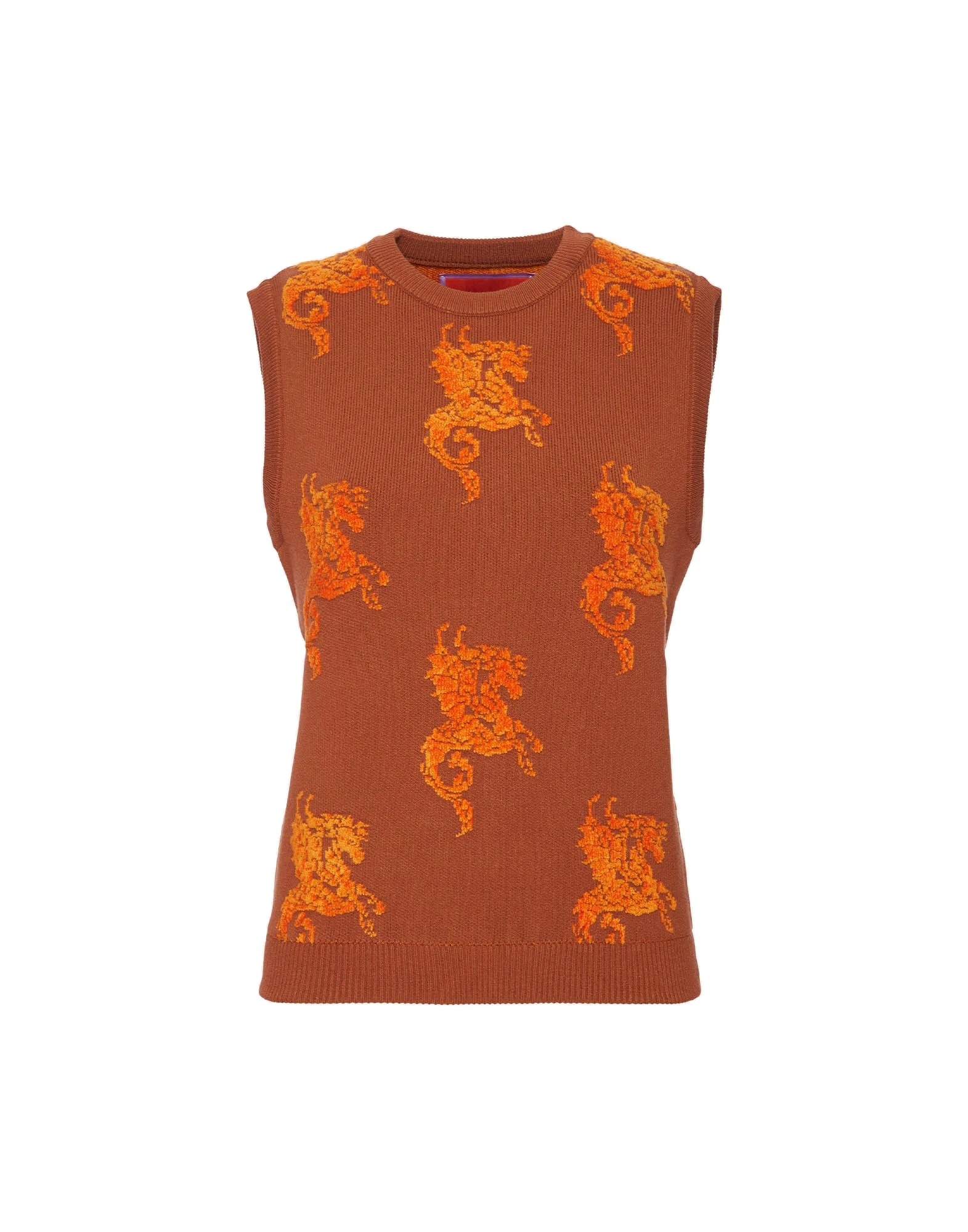 La DoubleJ Gryphos Gilet in Brown La DoubleJ Gryphos Gilet in Brown Knit