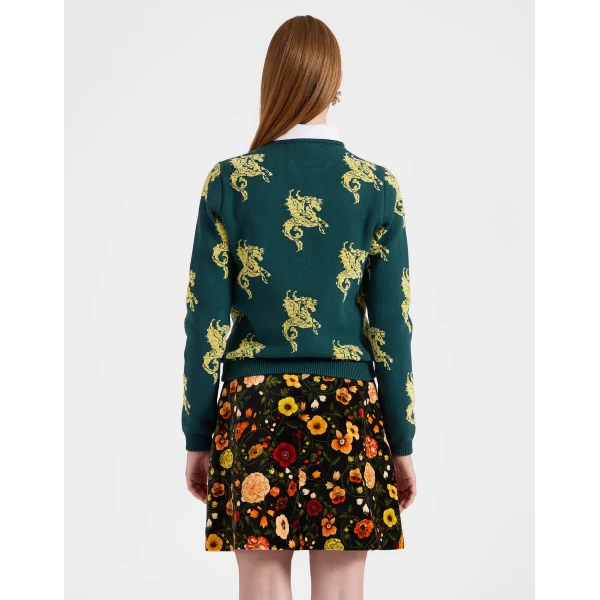 La DoubleJ Gryphos Sweater in Dark Green, view 3