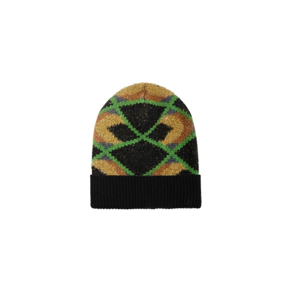 La DoubleJ Half-Light Hat in Half-Light Black at Luxury Shoes 
