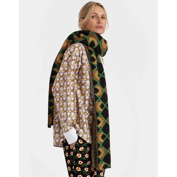 La DoubleJ Half-Light Scarf in Half-Light Black at Luxury Shoes 