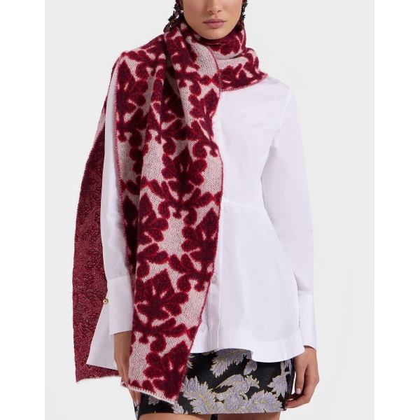 La DoubleJ Half-Light Scarf in Herald Cream at Luxury Shoes 
